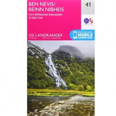 Ordnance Survey Landranger Map 041 Ben Nevis/Beinn Nibheis