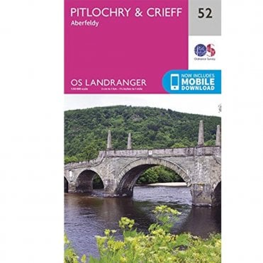 Ordnance Survey Landranger Map 052 Pitlochry & Crieff