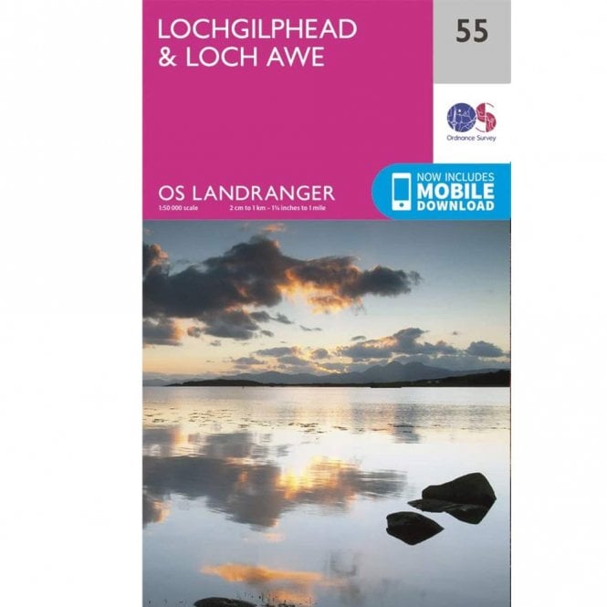 Ordnance Survey  Landranger Map 055 Lochgilphead & Loch Awe