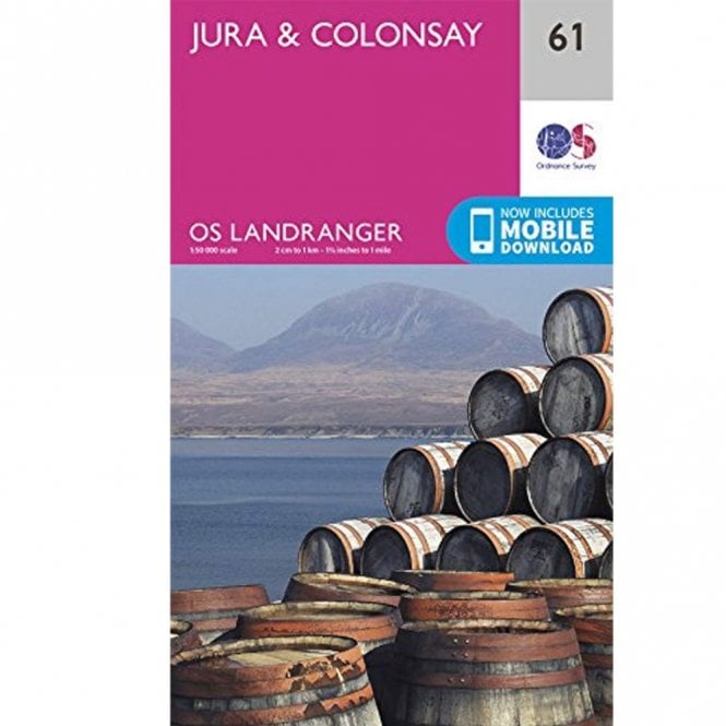 Ordnance Survey  Landranger Map 061 Jura & Colonsay