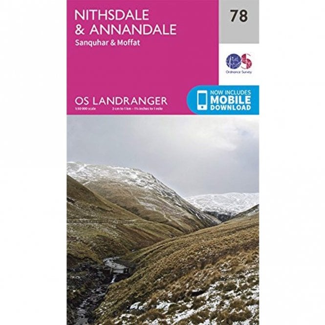 Ordnance Survey  Landranger Map 078 Nithsdale & Annandale, Sanquhar & Moffat