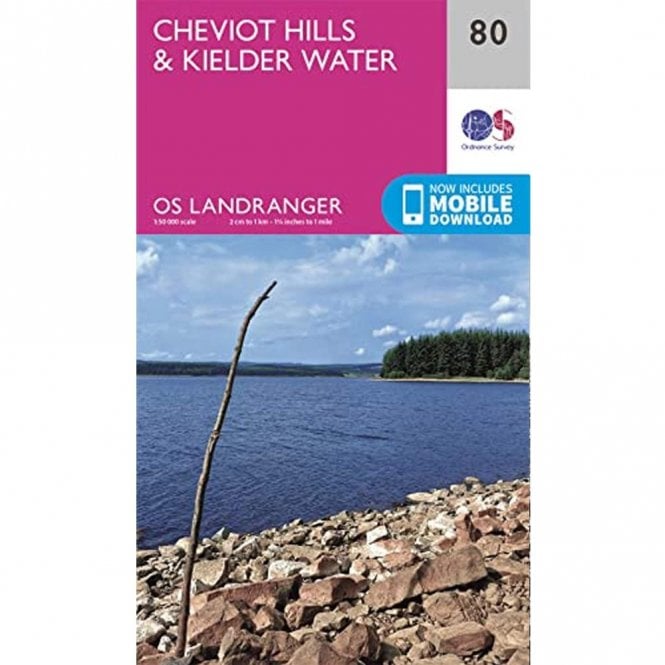 Ordnance Survey  Landranger Map 080 Cheviot Hills & Kielder Water