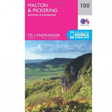 Ordnance Survey Landranger Map 100 Malton & Pickering, Helmsley & Easingwold