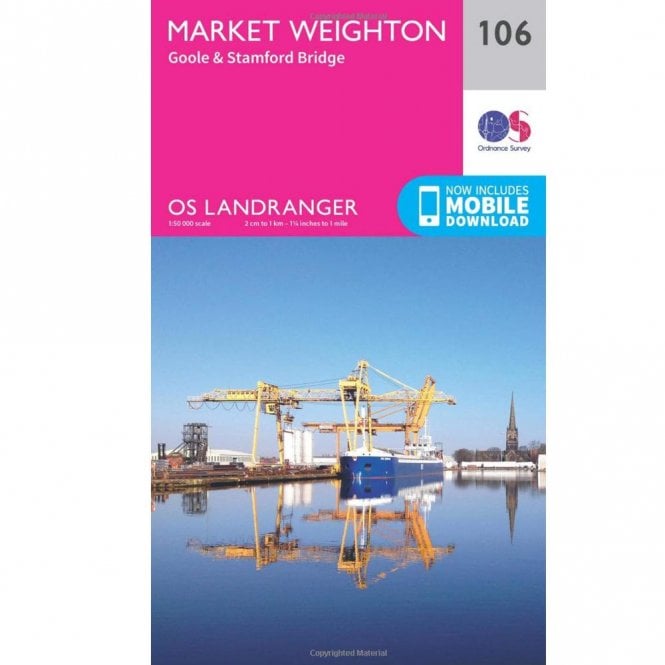 Ordnance Survey  Landranger Map 106 Market Weighton, Goole & Stamford Bridge