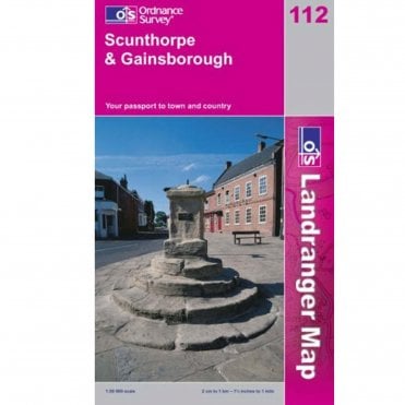 Ordnance Survey Landranger Map 112 Scunthorpe & Gainsborough (2002)