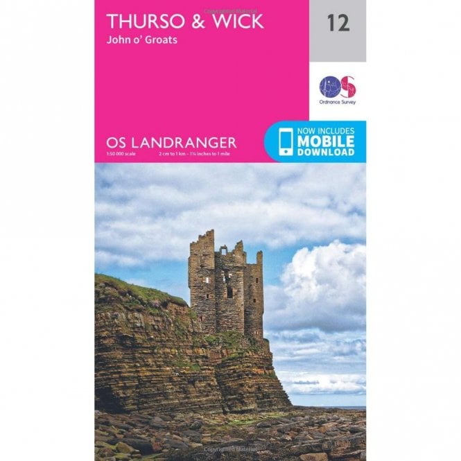 Ordnance Survey  Landranger Map 12 Thurso & Wick, John OGroats