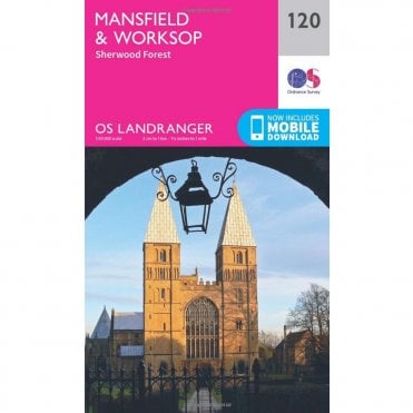 Ordnance Survey Landranger Map 120 Mansfield & Worksop, Sherwood Forest