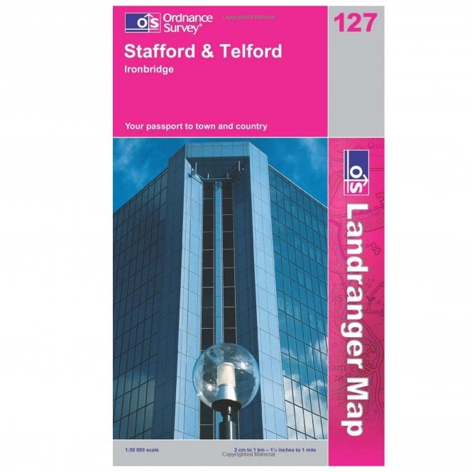 Ordnance Survey  Landranger Map 127 Stafford & Telford, Ironbridge (2007)