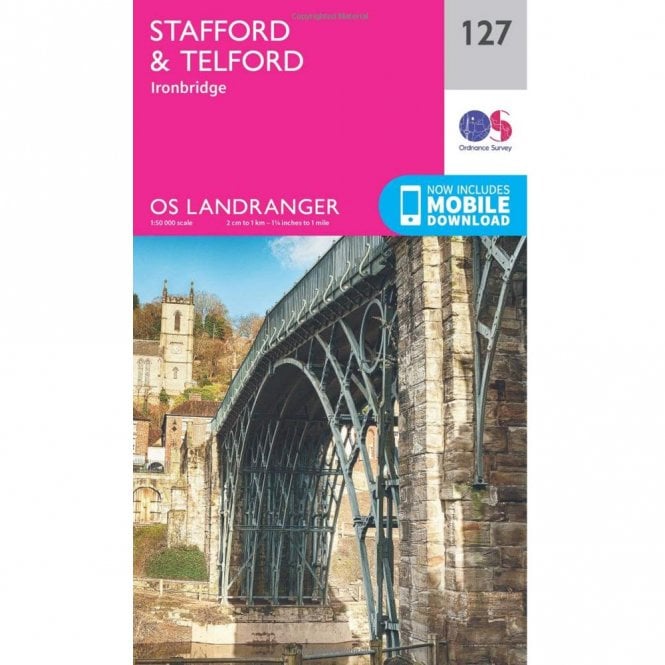 Ordnance Survey  Landranger Map 127 Stafford & Telford, Ironbridge