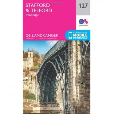 Ordnance Survey Landranger Map 127 Stafford & Telford, Ironbridge