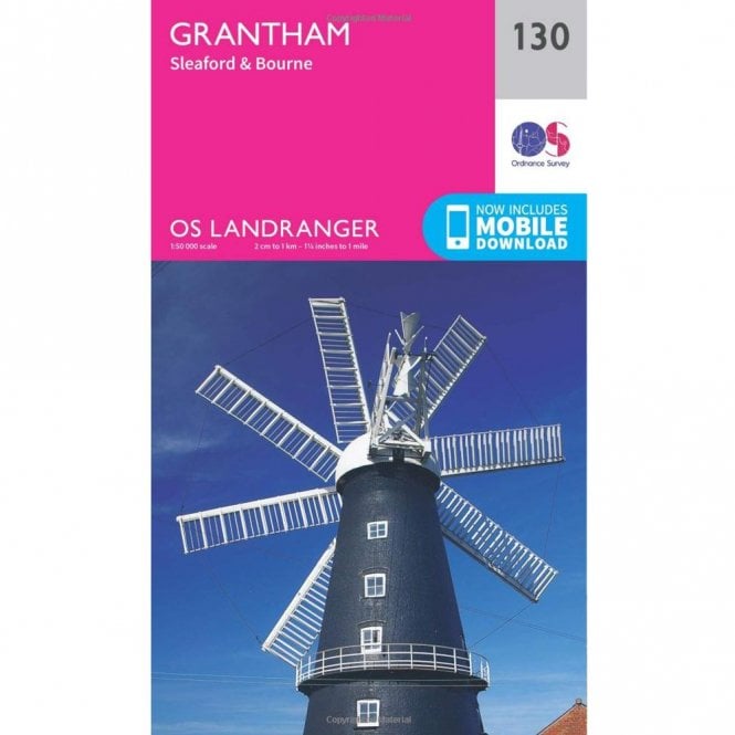 Ordnance Survey  Landranger Map 130 Grantham, Sleaford & Bourne