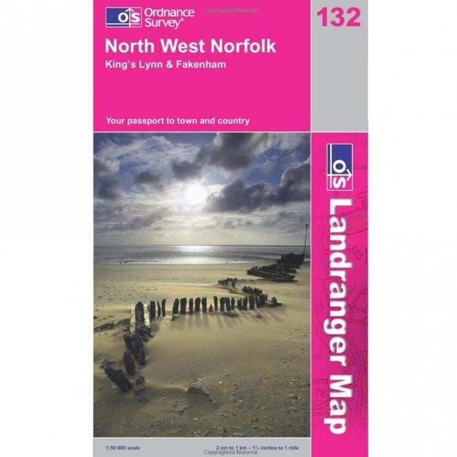Ordnance Survey  Landranger Map 132 North West Norfolk, King’s Lynn & Fakenham - old 2008