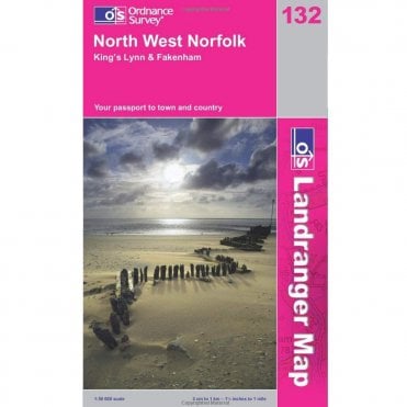 Ordnance Survey Landranger Map 132 North West Norfolk, King’s Lynn & Fakenham - old 2008