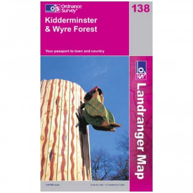 Ordnance Survey  Landranger Map 138 Kidderminster & Wyre Forest (2007)