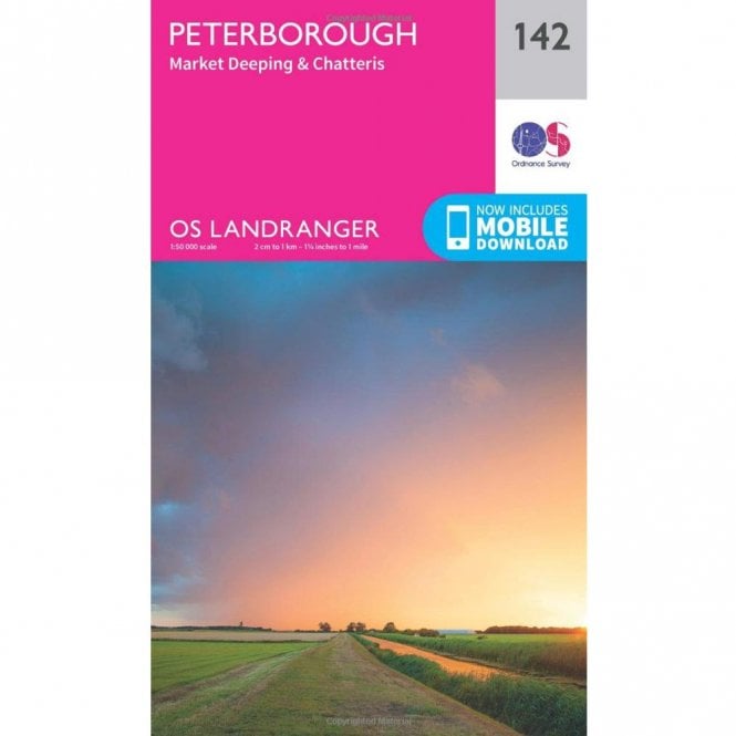 Ordnance Survey  Landranger Map 142 Peterborough, Market Deeping & Chatteris