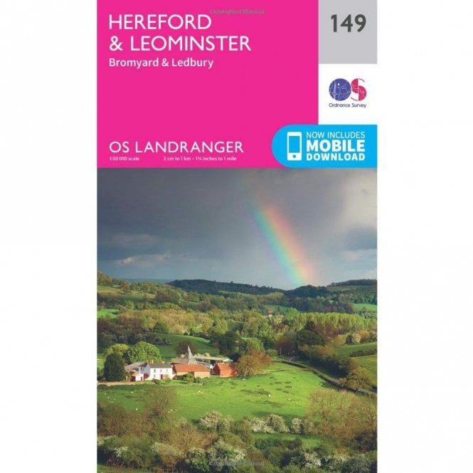 Ordnance Survey  Landranger Map 149 Hereford & Leominster, Bromyard & Ledbury