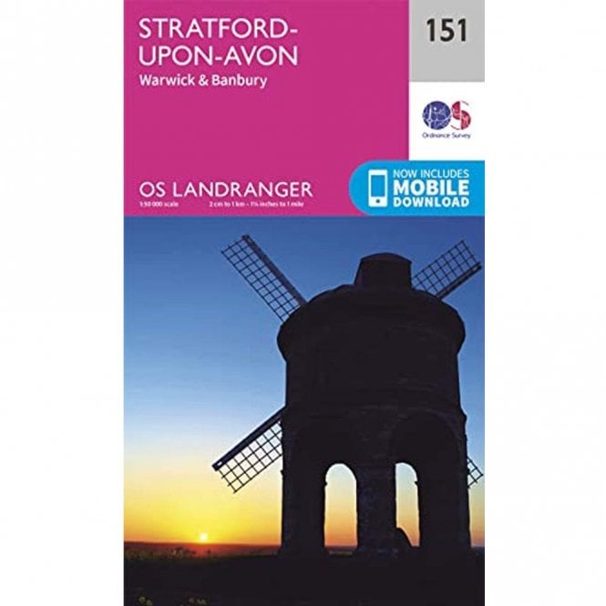 Ordnance Survey  Landranger Map 151 Stratford-Upon-Avon, Warwick & Banbury