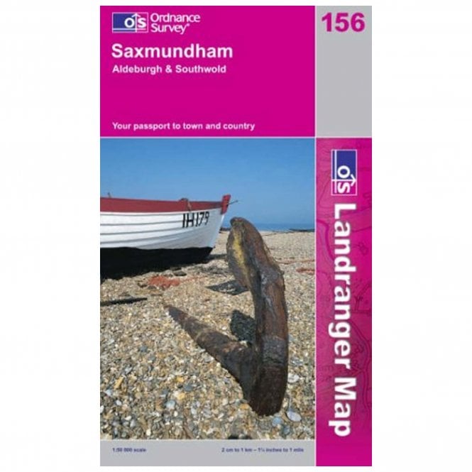 Ordnance Survey  Landranger Map 156 Saxmundham, Aldeburgh & Southwold (2002)