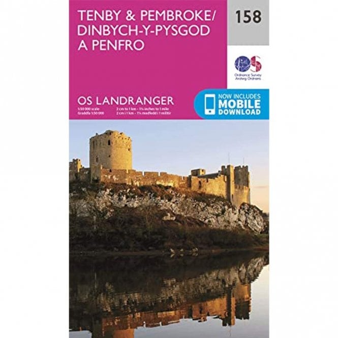 Ordnance Survey  Landranger Map 158 Tenby & Pembroke