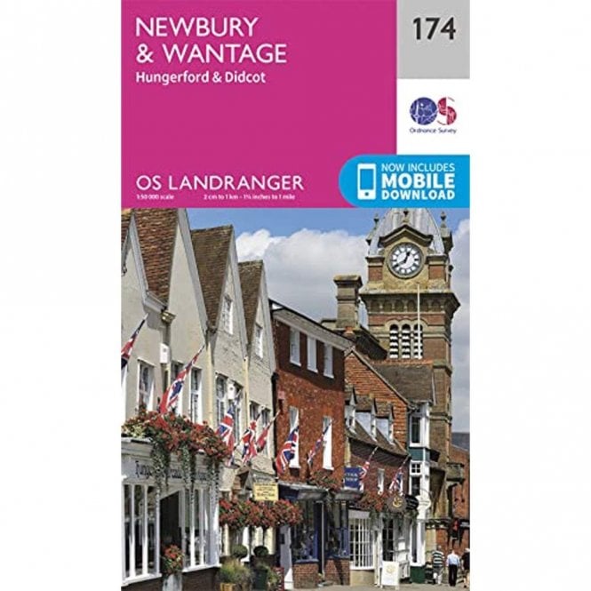 Ordnance Survey  Landranger Map 174 Newbury & Wantage, Hungerford & Didcot