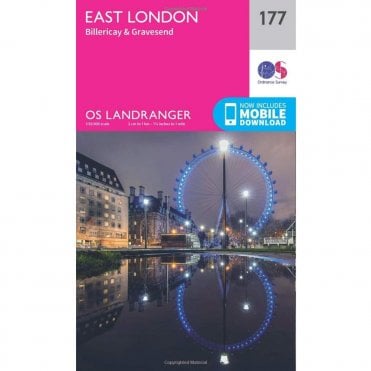 Ordnance Survey Landranger Map 177 East London, Billericay & Gravesend