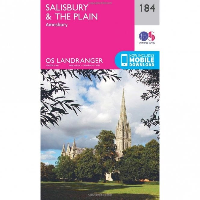 Ordnance Survey  Landranger Map 184 Salisbury & The Plain, Amesbury