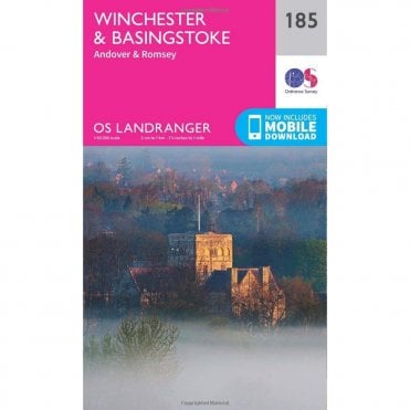 Ordnance Survey Ordnance Survey Landranger Map 185 Winchester & Basingstoke, Andover & Romsey