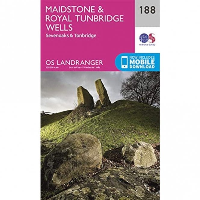 Ordnance Survey  Landranger Map 188 Maidstone & Royal Tunbridge Wells