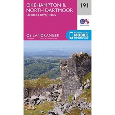 Ordnance Survey Landranger Map 191 Okehampton & North Dartmoor