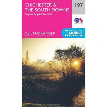 Ordnance Survey Landranger Map 197 Chichester & The South Downs