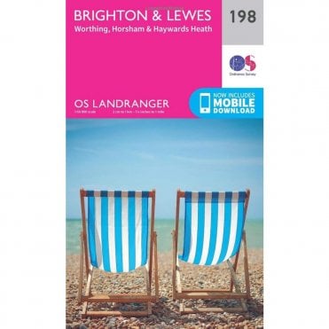Ordnance Survey Landranger Map 198 Brighton & Lewes, Haywards Heath