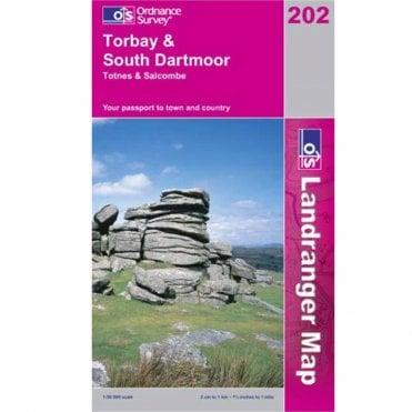 Ordnance Survey Landranger Map 202 Torbay & South Dartmoor (2003)