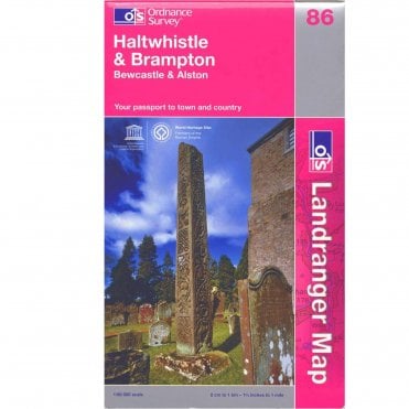 Ordnance Survey Landranger Map 86 Haltwhistle & Brampton, Bewcastle & Alston (2009)