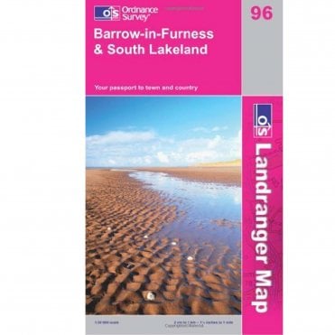 Ordnance Survey Landranger Map 96 Barrow-in-Furness & South Lakeland (2005)
