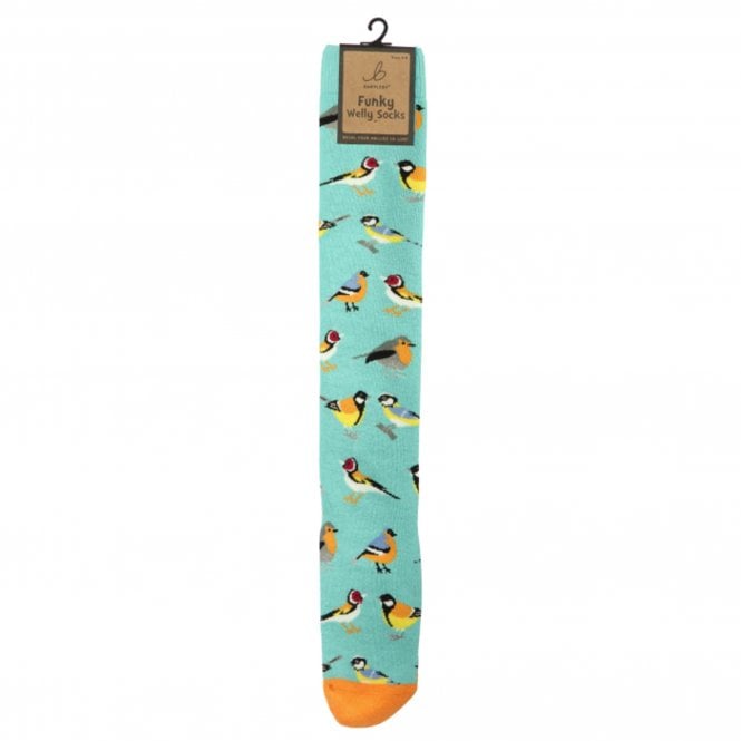 Otterdene  Ladies Welly Sock - Garden Birds