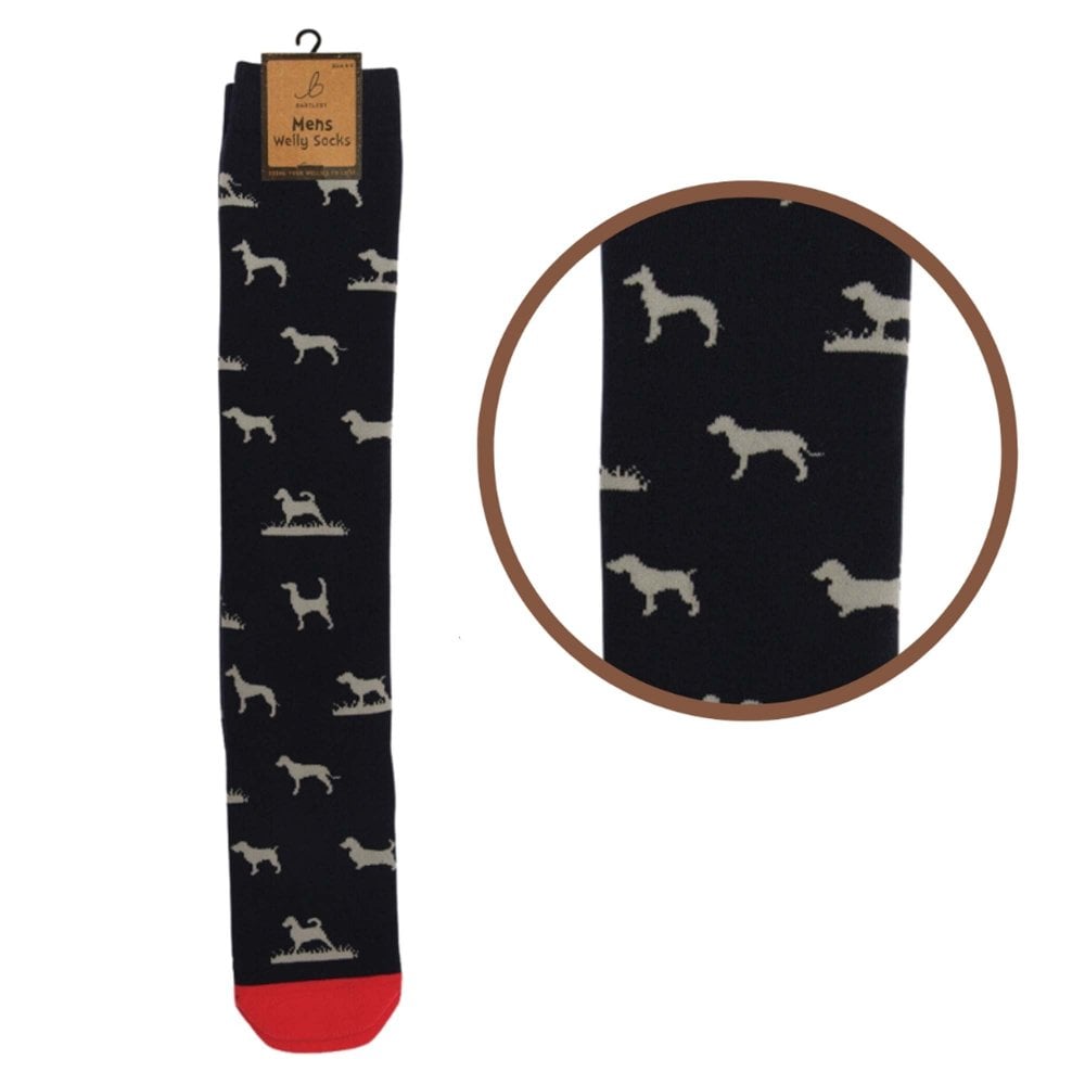 Otterdene Unisex Mens Welly Socks: Colour: Hunting Dogs - Outdoor Action