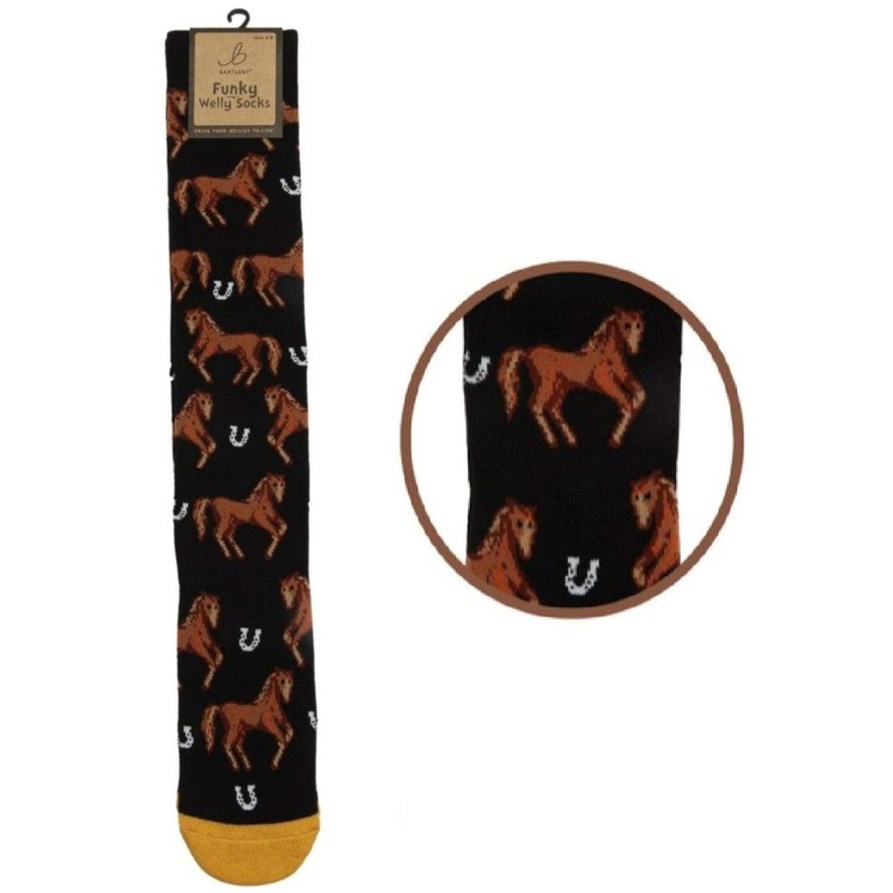 Otterdene Unisex Womens Welly Socks: Colour: Country Horse - Outdoor Action