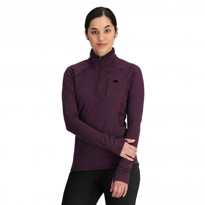 Outdoor Research  Womens Vigor Grid Fleece Quarter Zip
