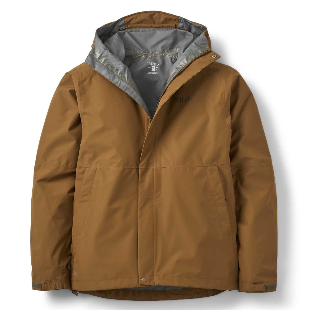 Rab Men's Downpour Waterproof Jacket | Lightweight, Hooded Rain Coat, for Climbing & Hiking - Image 3