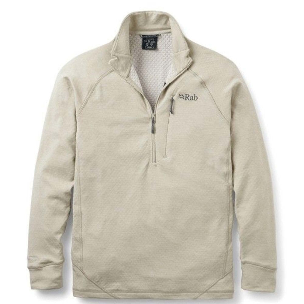 Rab Men's Nexus Fleece Pull-On: : :, Colour: Pebble Medium - Outdoor Action