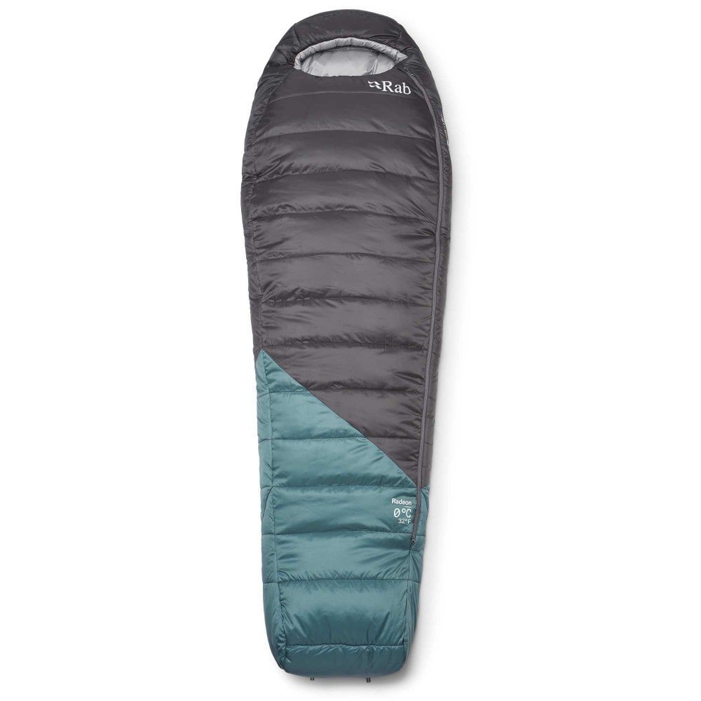 Rab Radeon 0C / 32F Sleeping Bag: Sage/Graphene: Left Hand Zip - Image 4