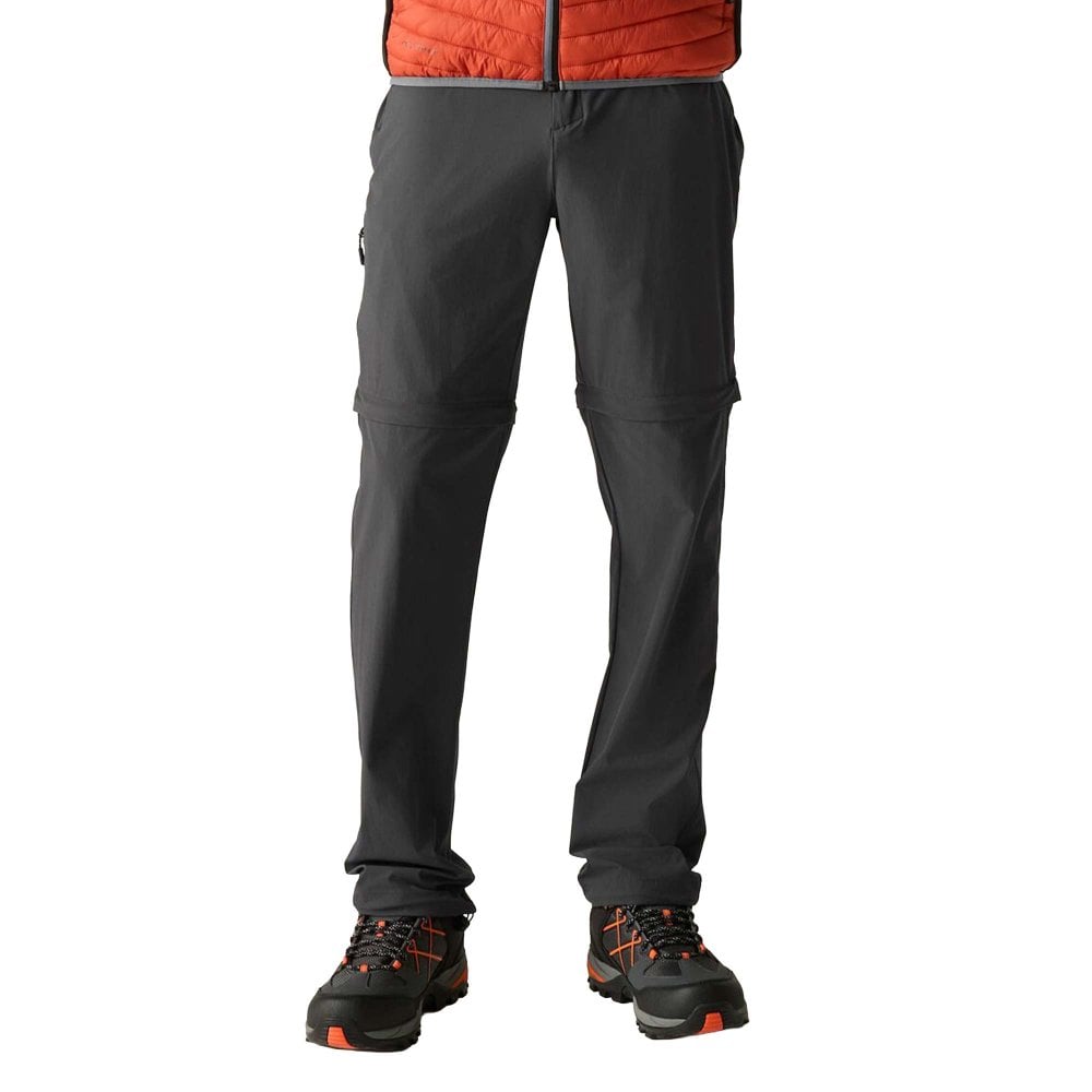 Regatta Men's Anti-Insect Travel Light Cargo Trousers - Grey Size 40 R - Image 2