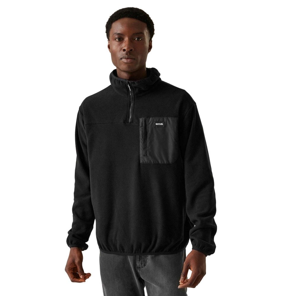 Regatta Men's Black Frankie Half Zip Fleece: : :, Colour: 4XL