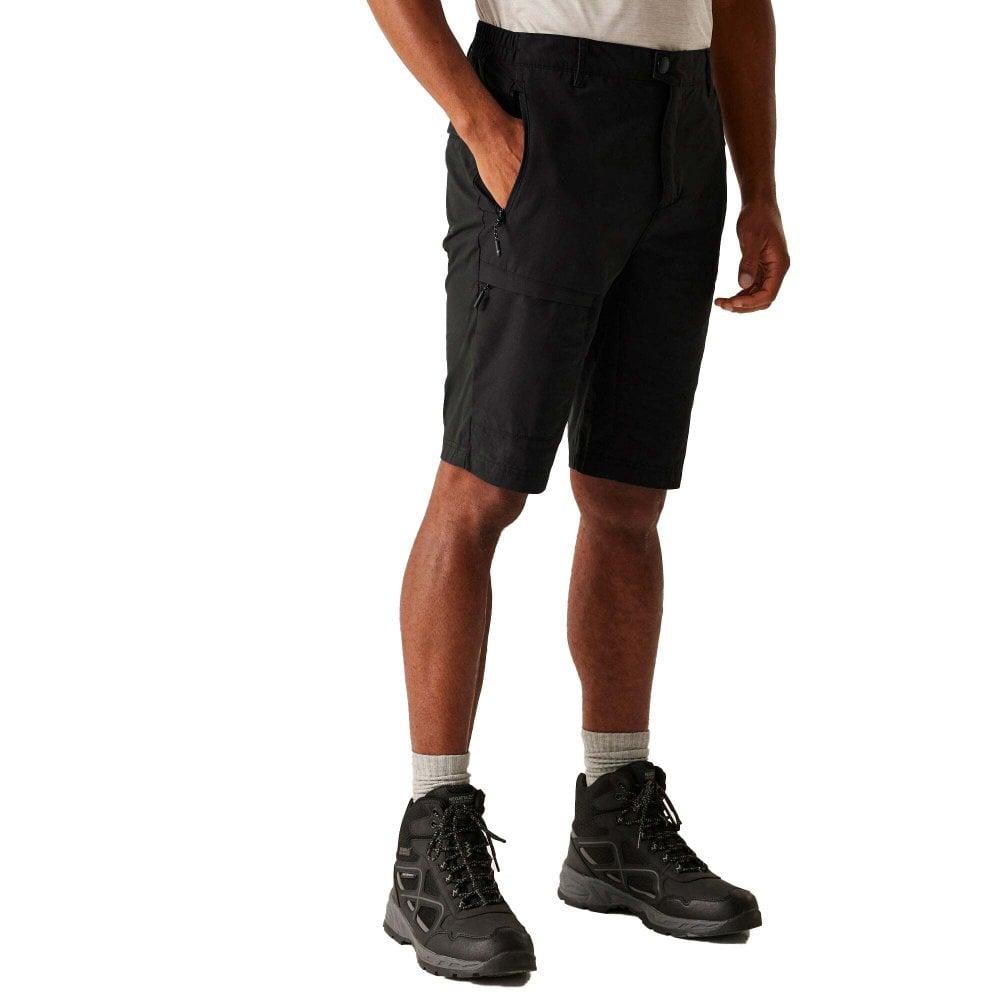 Regatta Men's Black Highton Ii Long Walking Shorts: : :, Colour: 32W