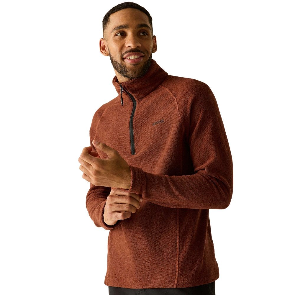 Regatta Men's Kenger Half-Zip Fleece: : :, Colour: Bu Burnt Henna 3XL - Outdoor Action
