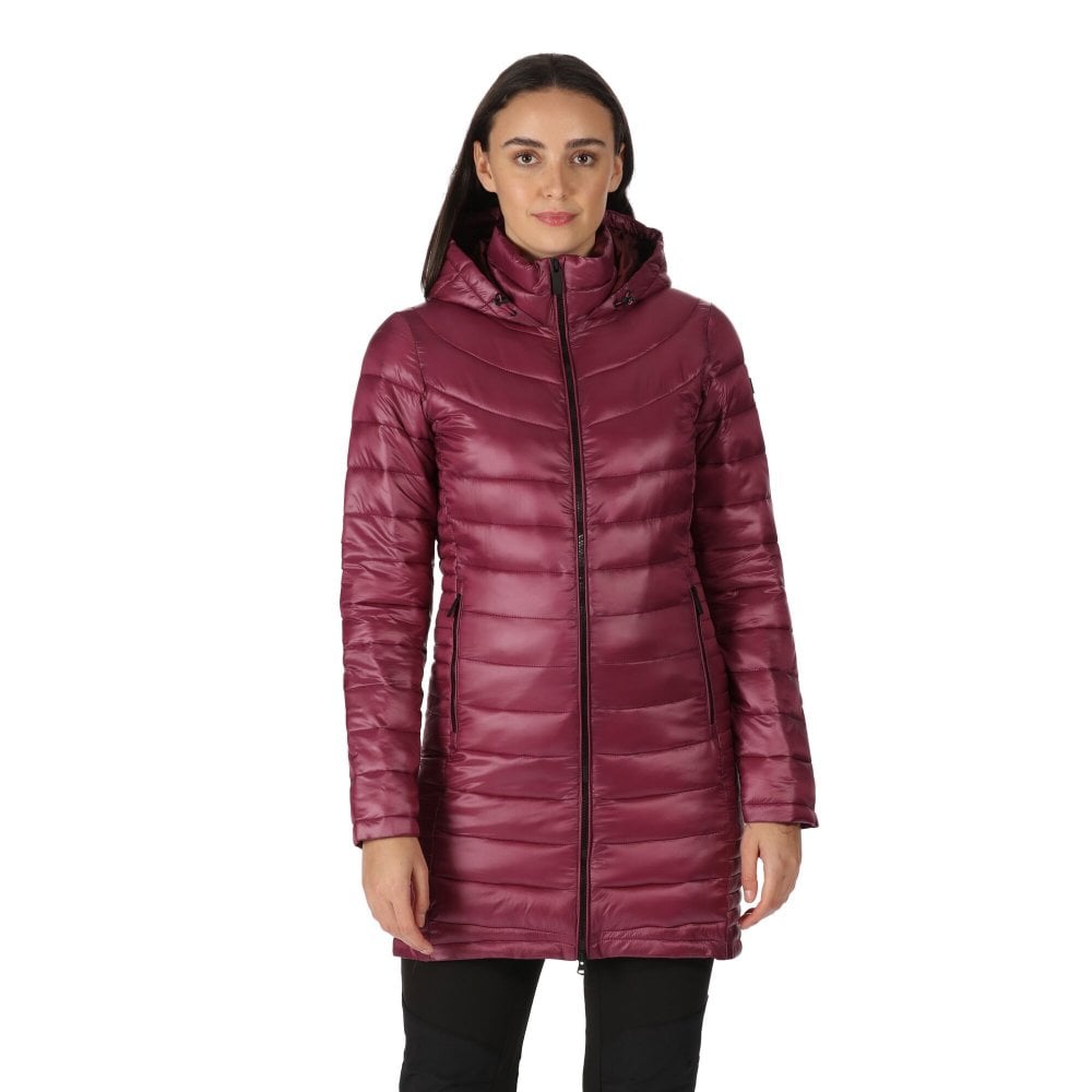 Regatta Women's Andel Iii Insulated Hooded Jacket: : Si Amaranth Haze Size 10 - Outdoor Action