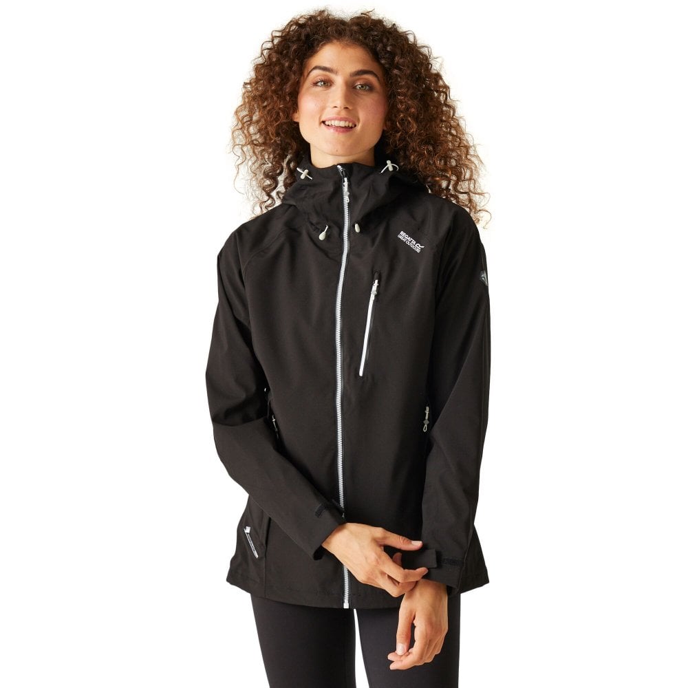 Regatta Women's Birchdale Waterproof Jacket: : :, Black/White Size 16