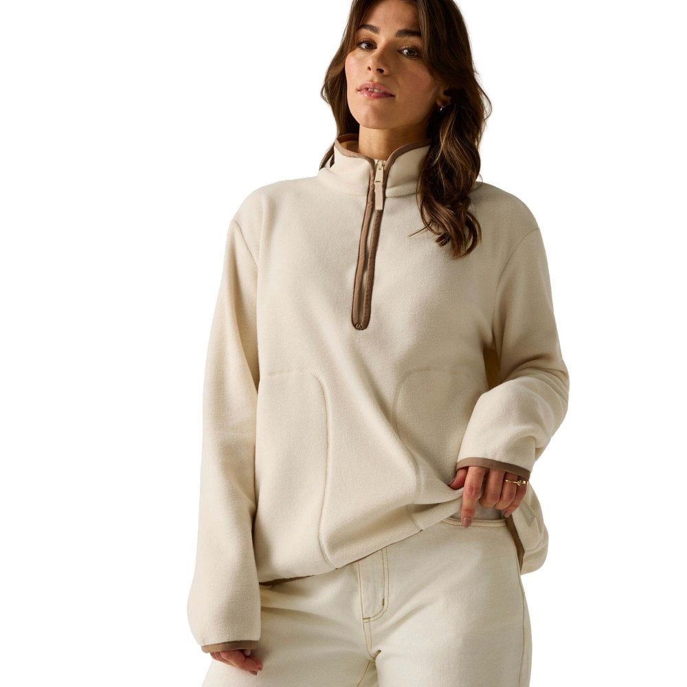 Regatta Women's Frankie Fleece Half Zip: : : Light Vanilla/Mocha Size 20 - Outdoor Action