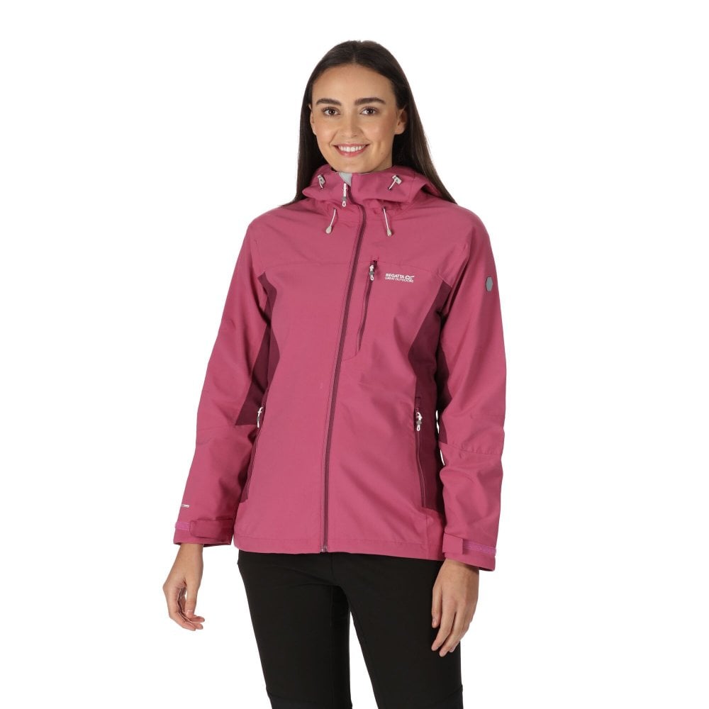 Regatta Women's Amaranth/Violet Highton Stretch Iii Waterproof Jacket: : Size 10