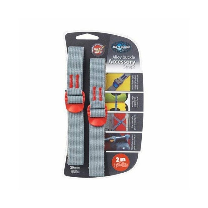 Sea to Summit  Accessory Straps 20mm x 2m Alloy Buckle - Red